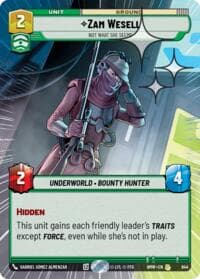 Zam Wesell - Not What She Seems (Hyperspace Foil) - Homeworlds - Star Wars: Unlimited card