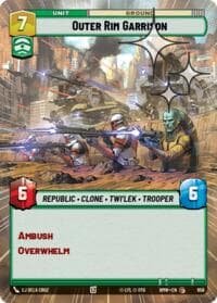 Outer Rim Garrison (Hyperspace Foil) - Homeworlds - Star Wars: Unlimited card