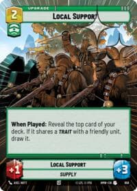 Local Support (Hyperspace Foil) - Homeworlds - Star Wars: Unlimited card