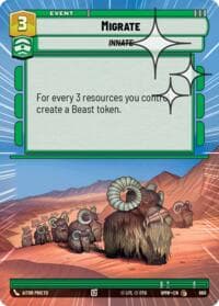 Migrate (Hyperspace Foil) - Homeworlds - Star Wars: Unlimited card