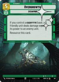 Overgrowth (Hyperspace Foil) - Homeworlds - Star Wars: Unlimited card
