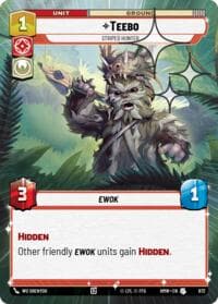 Teebo - Striped Hunter (Hyperspace Foil) - Homeworlds - Star Wars: Unlimited card