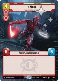 Maul - Only Revenge Remains (Hyperspace Foil) - Homeworlds - Star Wars: Unlimited card