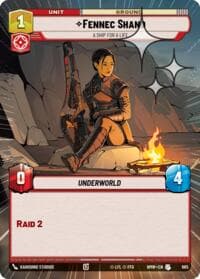 Fennec Shand - A Ship For A Life (Hyperspace Foil) - Homeworlds - Star Wars: Unlimited card