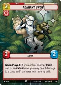 Adamant Ewoks (Hyperspace Foil) - Homeworlds - Star Wars: Unlimited card