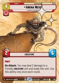 Arena Nexu - Starved for Prey (Hyperspace Foil) - Homeworlds - Star Wars: Unlimited card
