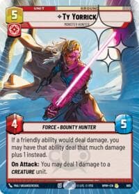 Ty Yorrick - Monster Hunter (Hyperspace Foil) - Homeworlds - Star Wars: Unlimited card