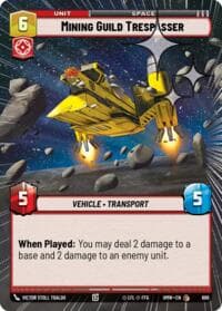 Mining Guild Trespasser (Hyperspace Foil) - Homeworlds - Star Wars: Unlimited card