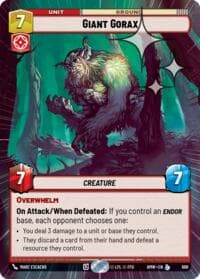Giant Gorax (Hyperspace Foil) - Homeworlds - Star Wars: Unlimited card