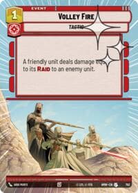 Volley Fire (Hyperspace Foil) - Homeworlds - Star Wars: Unlimited card