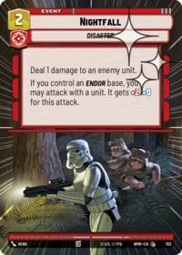 Nightfall (Hyperspace Foil) - Homeworlds - Star Wars: Unlimited card