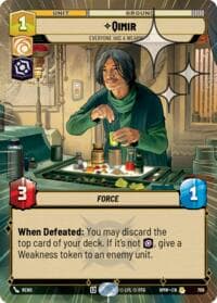 Qimir - Everyone Has a Weakness (Hyperspace Foil) - Homeworlds - Star Wars: Unlimited card