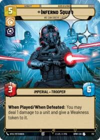 Inferno Squad - We Can Grieve Later (Hyperspace Foil) - Homeworlds - Star Wars: Unlimited card