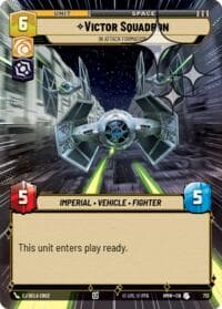 Victor Squadron - In Attack Formation (Hyperspace Foil) - Homeworlds - Star Wars: Unlimited card