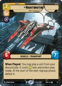 Nightbrother - Maul's Gauntlet (Hyperspace Foil) - Homeworlds - Star Wars: Unlimited card