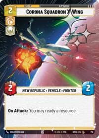 Corona Squadron X-Wing (Hyperspace Foil) - Homeworlds - Star Wars: Unlimited card