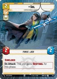 Sol - Compassionate Guardian (Hyperspace Foil) - Homeworlds - Star Wars: Unlimited card
