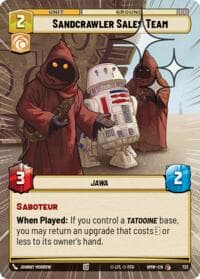 Sandcrawler Sales Team (Hyperspace Foil) - Homeworlds - Star Wars: Unlimited card