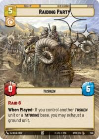Raiding Party (Hyperspace Foil) - Homeworlds - Star Wars: Unlimited card