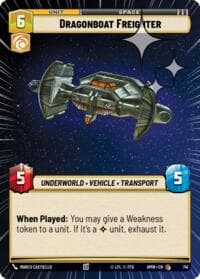 Dragonboat Freighter (Hyperspace Foil) - Homeworlds - Star Wars: Unlimited card
