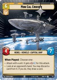 Mon Cal Cruiser (Hyperspace Foil) - Homeworlds - Star Wars: Unlimited card