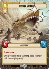 Ritual Dragon (Hyperspace Foil) - Homeworlds - Star Wars: Unlimited card