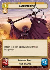 Gaderffii Stick (Hyperspace Foil) - Homeworlds - Star Wars: Unlimited card
