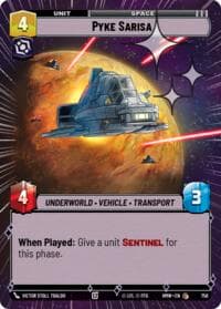 Pyke Sarisa (Hyperspace Foil) - Homeworlds - Star Wars: Unlimited card