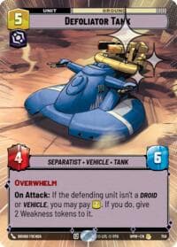 Defoliator Tank (Hyperspace Foil) - Homeworlds - Star Wars: Unlimited card
