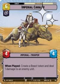 Imperial Cavalry (Hyperspace Foil) - Homeworlds - Star Wars: Unlimited card