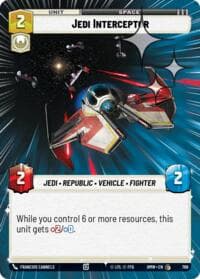 Jedi Interceptor (Hyperspace Foil) - Homeworlds - Star Wars: Unlimited card