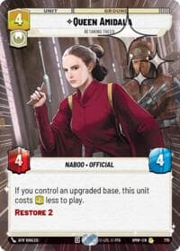 Queen Amidala - Retaking Theed (Hyperspace Foil) - Homeworlds - Star Wars: Unlimited card