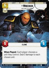 Wrecker - Wrecking the Empire (Hyperspace Foil) - Homeworlds - Star Wars: Unlimited card