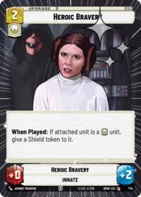 Heroic Bravery (Hyperspace Foil) - Homeworlds - Star Wars: Unlimited card