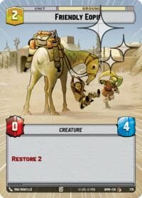 Friendly Eopie (Hyperspace Foil) - Homeworlds - Star Wars: Unlimited card