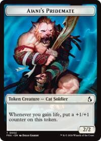 Ajani's Pridemate // Mowu Double-Sided Token - Reality Fracture - Magic: The Gathering card