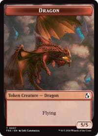 Dragon // Lotus Double-Sided Token - Reality Fracture - Magic: The Gathering card