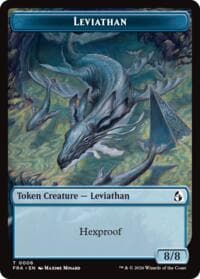 Leviathan // Beast Double-Sided Token - Reality Fracture - Magic: The Gathering card