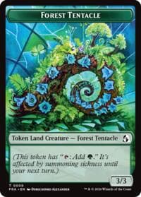 Forest Tentacle // Beast Double-Sided Token - Reality Fracture - Magic: The Gathering card