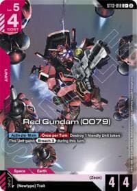 Red Gundam (0079) (C+) - Starter Deck 13: Silent Barrage - Gundam Card Game card