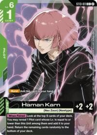 Haman Karn (C+) - Starter Deck 13: Silent Barrage - Gundam Card Game card