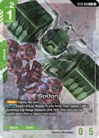 Sodon (C+) - Starter Deck 13: Silent Barrage - Gundam Card Game card