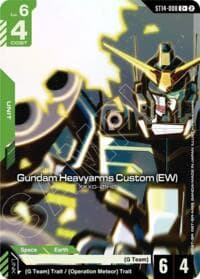 Gundam Heavyarms Custom (EW) (C+) - Starter Deck 14: Heavy Dominion - Gundam Card Game card