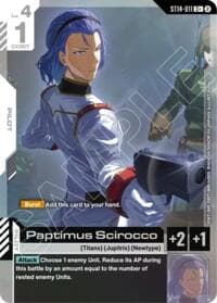 Paptimus Scirocco (C+) - Starter Deck 14: Heavy Dominion - Gundam Card Game card