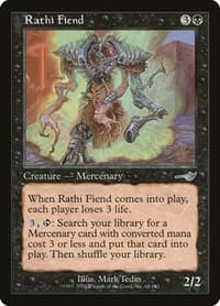 Rathi Fiend - Nemesis - Magic: The Gathering card