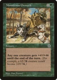 Monstrous Growth - Portal - Magic: The Gathering card