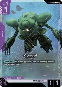 Kapool (C+) - Starter Deck 11: Aquatic Assault - Gundam Card Game card
