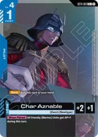 Char Aznable (C+) - Starter Deck 11: Aquatic Assault - Gundam Card Game card