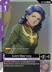 Loni Garvey (C+) - Starter Deck 11: Aquatic Assault - Gundam Card Game card