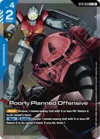 Poorly Planned Offensive (C+) - Starter Deck 11: Aquatic Assault - Gundam Card Game card